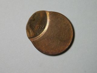 1972 D Lincoln Memorial Cent Penny 75 Off Center Error Bu Uncirculated