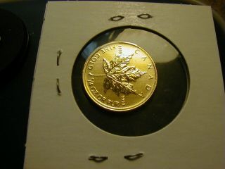 1/4 oz.  9999 Canadian gold coin 2015 3