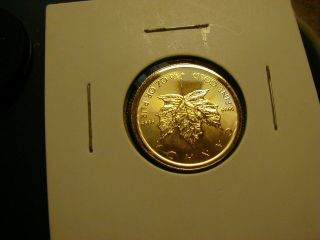 1/4 oz.  9999 Canadian gold coin 2015 4