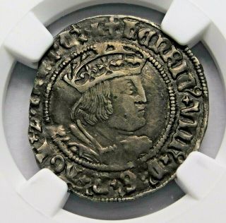 Ngc Vf 30.  Tudor.  Henry Viii.  Stunning Groat.  1526 - 1544 England.  Silver Coin.