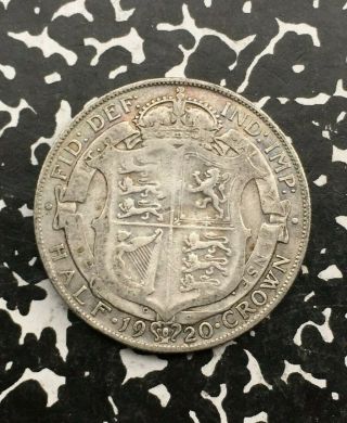 1920 Great Britain 1/2 Half Crown 3 Available Silver Circulated (1 Coin Only)