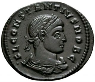 Carpediem Constantius Ii Ae Follis Arles Campgate Ca 3010