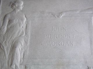 Sterling Silver Memorial Medal/Plaque of John Pierpont Morgan by E.  Fuchs 9