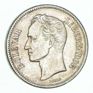 Silver - World Coin - 1935 Venezuela 1 Bolivar - World Silver Coin - 10g 542