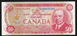 1975 Bank Of Canada $50 Rcmp Musical Ride Banknote Unc Crisp