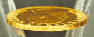 1890,  Kingdom of Romania,  Carol I.  Gold 20 Lei Coin.  6.  42gm 3