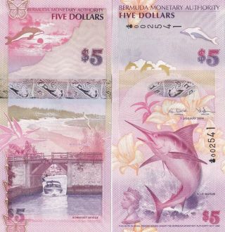 Bermuda - 5 Dollars 2009 Pick 58 Unc Lemberg - Zp
