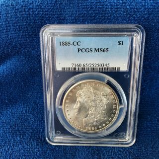 1885 - Cc Morgan Silver Dollar Pcgs - Ms65