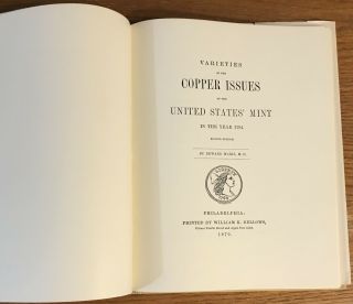 Monographs on Varieties of United States Large Cents 1793 - 1794,  Adams,  1976 5