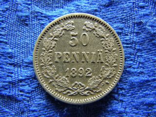Finland 50 Pennia 1892,  Km2.  2
