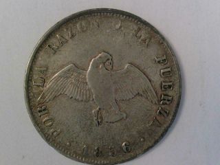 1856 Chile Silver Fifty Centavos
