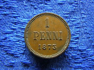 Finland 1 Penni 1873,  Km1.  2