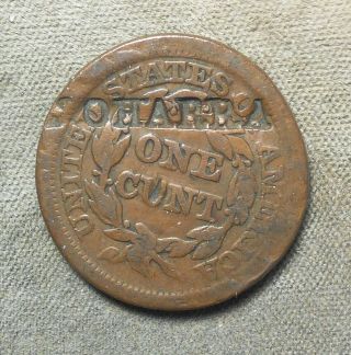 Counterstamp: J.  Oharra C/s On The Reverse Of Of An 1847 1c,  Brunk O - 49