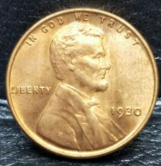 1930 Lincoln Wheat Penny Cent - Brilliant Uncirculated 05