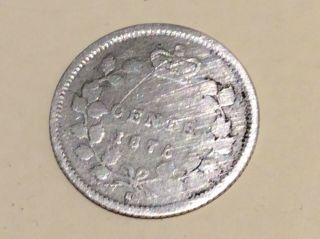 1875h Silver 5 Cents Victoria