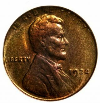 1922 No D Lincoln Cent Collectors Choise Uncirculated Gem Coin