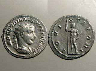 Roman Emperor Gordian Iii_silver Antoninianus_teen Emperor_jupiter