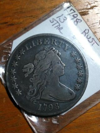 1798 Draped Bust Dollar Xf 13 Star