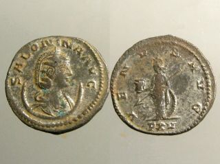 Salonina Bl (nicely Silvered) Antoninianus_wife Of Gallienus_venus & Helmet