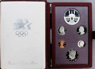 1984 - S United States Olympics Prestige Set Box With Fresh Set