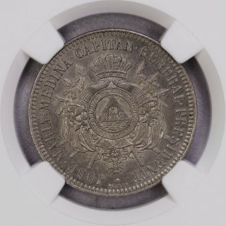 Ngc - Ms63 1870 Honduras Real Km - Pn10 Copper - Nickel Bu