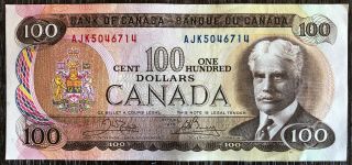 1975 Bank Of Canada $100 Dollar Banknote - Lightly Circulated