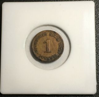 Deutsches Reich,  1 Pfennig 1876 G,  Rare Coin