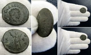 287 - 293 Ad Roman Ae2 Bronze Coin Of Carausius -