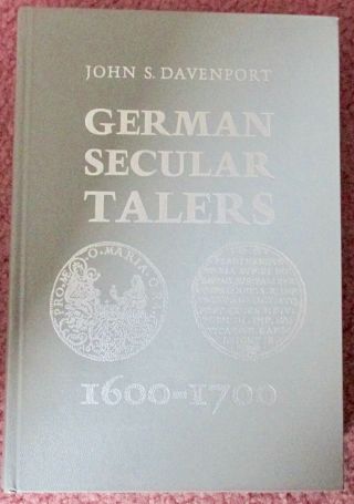 German Secular Talers 1600 - 1700 Davenport Series Hc 1976