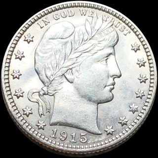 1915 Barber Silver Quarter Highly Uncirculated High End Ms Bu Philly Collectible