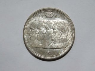 Belgium 1954 100 Francs Commemorative Silver Toned World Coin ✮cheap✮