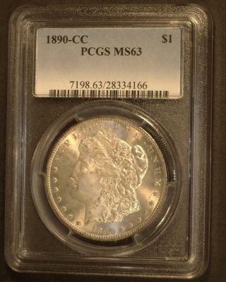 1890 - Cc Morgan Dollar Choice Uncirculated Pcgs Ms63 Near White 387826 - M315uie - Hp