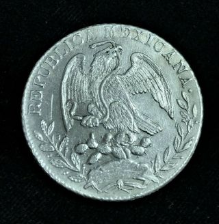 1832 CaMR Ca MR Chihuahua Mexico Republic 8 Reales KM 377.  2 VF.  903 Silver Coin 4