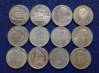 1975 - 1984 Poland Set Of 12 Commemorative Coins 20 50 100 Zl