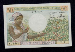 French Equatorial Africa 50 Francs (1957) Pick 31 Unc Less.
