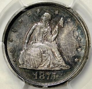 Pcgs Ms62 1875 S 20 Cent Piece