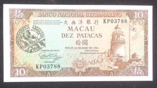 1988 Macau 10 Patacas Commemorative Grand Prix Macau (p 64) - Unc -