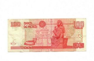 BANK OF MEXICO 100 PESOS 1996 VF 2