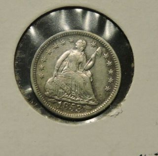 1853 Seated Liberty Half Dime,  Xf/au,  Toned,  (vae)