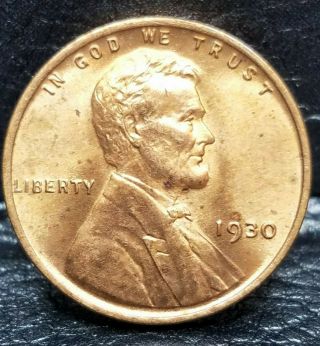 1930 Lincoln Wheat Penny Cent - Brilliant Uncirculated 06