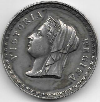 Undated Queen Victoria Silver Medal Engraved By A.  Fenwick