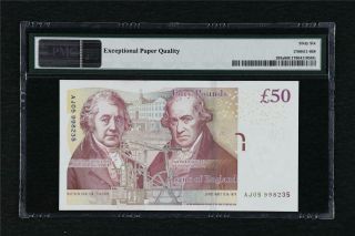 2010 Great Britain Bank of England 50 Pound Pick 393a PMG 66 EPQ Gem UNC 2