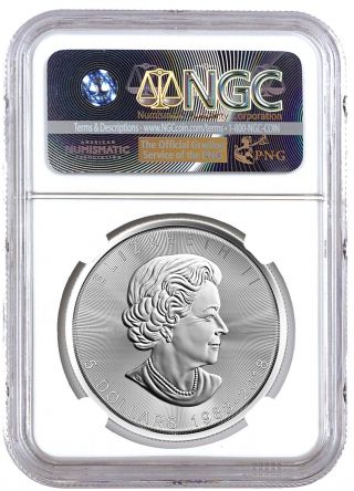 2018 Canada 1 oz Silver Maple Leaf 30th Anniv $5 Coin NGC MS69 SKU52889 2