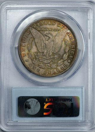 1890 - CC Morgan PCGS MS63 Silver Dollar w/Golden Textile Toning 9