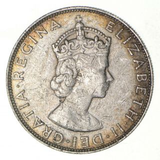 Silver - World Coin - 1964 Bermuda 1 Crown - World Silver Coin 22.  8 Grams 207