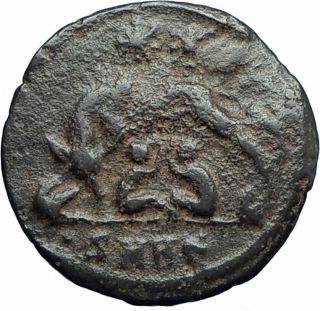 Constantine I The Great 330ad Ancient Roman Coin Romulus & Remus Wolf I78211