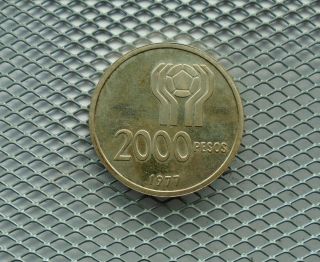 Argentina 2000 Pesos 1977 Silver