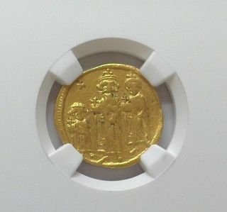 Heraclius 610 - 641 Ad Byzantine Empire Gold Solidus Ngc Choice Vf