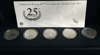2011 S Silver American Eagle 25th Anniversary Silver Coin Set (owner)