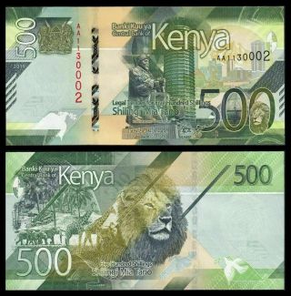 Kenya 500 Shillings 2019 P Design Unc